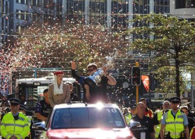 Confetti at New Zealand America's Cup parade